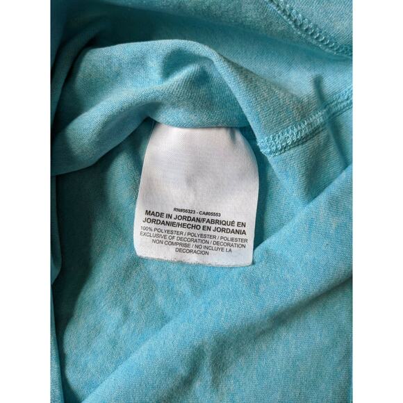 Nike Drifit Just Do It Tank Top Size L Blue Swoosh Logo Blue Athletic - Picture 4 of 7